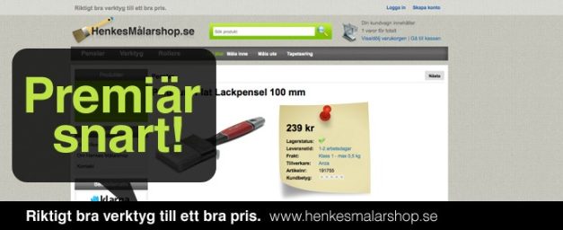 Henkes målarshop – snart i en webbläsare nära dig …..